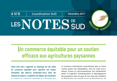 Un commerce équitable pour un soutien efficace aux agricultures paysannes