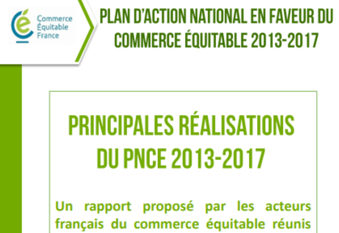 Principales réalisation du plan d’action national en faveur du commerce équitable 2013-2017