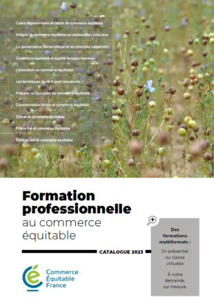 Catalogue 2023 des formations professionnelles au commerce équitable de CEF