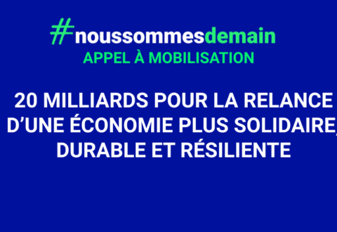 L’appel de #NousSommesDemain : 20 milliards pour relancer une économie plus juste